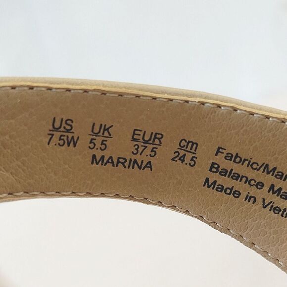 Life Sride Marina Bone Comfort Footbed Strappy Slip-on Wedge Sandals Size 7.5W - Picture 10 of 10